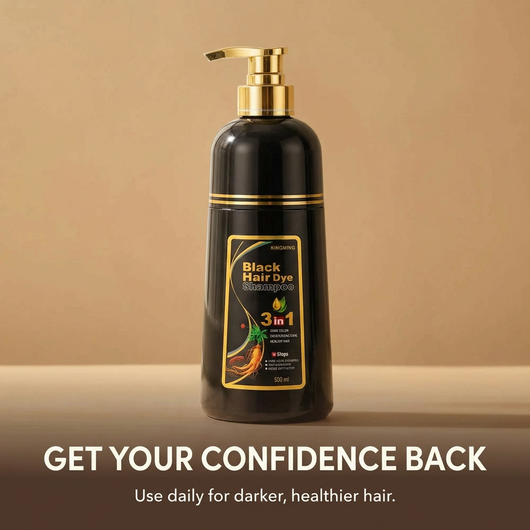3 in 1 Shampoo With Dye for Gray Hair